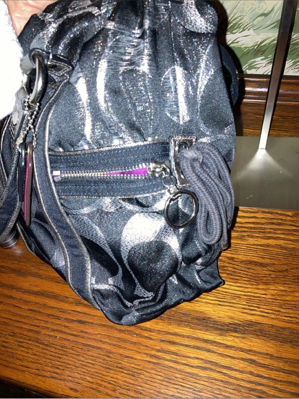 ✨ Coach Poppy Glam Signature Satchel/Crossbody – EUC ✨